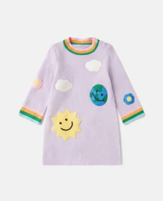 Robe-pull brodée Earth Friends Robe-pull brodée Earth Friends