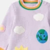 Robe-pull brodée Earth Friends Robe-pull brodée Earth Friends