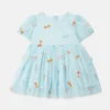 Robe à rayures et nœuds pour les occasions spéciales Robe à rayures et nœuds pour les occasions spéciales