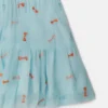 Robe à rayures et nœuds pour les occasions spéciales Robe à rayures et nœuds pour les occasions spéciales