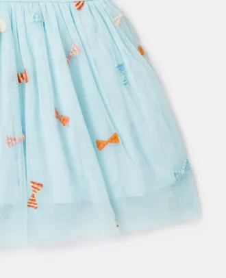 Robe à rayures et nœuds pour les occasions spéciales