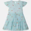Robe à rayures et nœuds pour les occasions spéciales Robe à rayures et nœuds pour les occasions spéciales