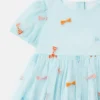 Robe à rayures et nœuds pour les occasions spéciales Robe à rayures et nœuds pour les occasions spéciales