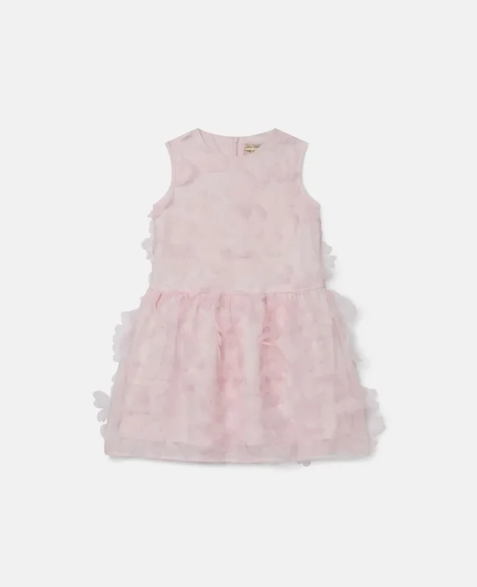 Robe sans manches à appliqués floraux Robe sans manches à appliqués floraux