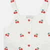 Robe sans manches brodée de cerises Robe sans manches brodée de cerises