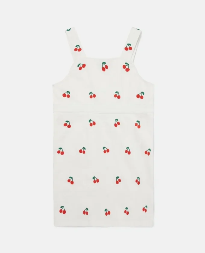 Robe sans manches brodée de cerises Robe sans manches brodée de cerises