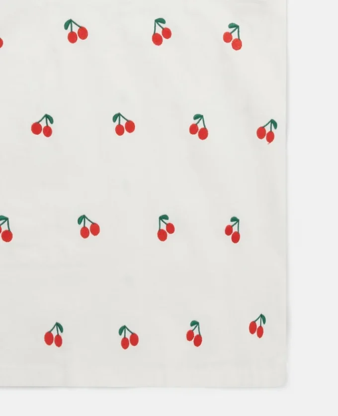Robe sans manches brodée de cerises Robe sans manches brodée de cerises