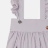 Robe sans manches brodée de fleurs