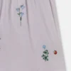 Robe sans manches brodée de fleurs