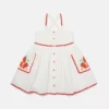 Robe sans manches brodée de fraises Robe sans manches brodée de fraises
