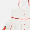 Robe sans manches brodée de fraises Robe sans manches brodée de fraises
