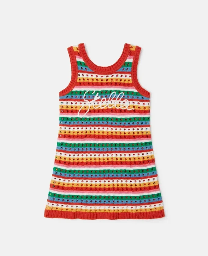 Robe sans manches en crochet brodée Stella Robe sans manches en crochet brodée Stella