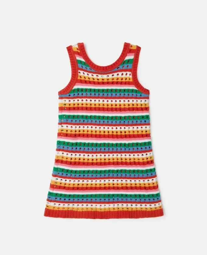 Robe sans manches en crochet brodée Stella Robe sans manches en crochet brodée Stella