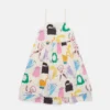 Robe sans manches à imprimé chats Robe sans manches à imprimé chats