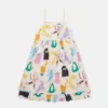 Robe sans manches à imprimé chats Robe sans manches à imprimé chats