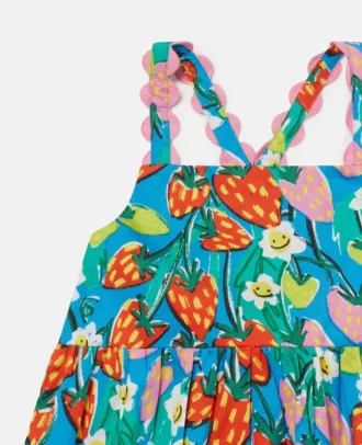 Robe sans manches imprimée fraises