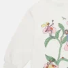 Robe sweat à col rond imprimé fées Robe sweat à col rond imprimé fées