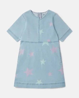 Robe t-shirt en denim imprimé Stella Star