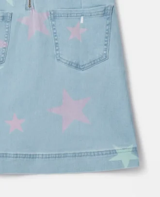 Robe t-shirt en denim imprimé Stella Star
