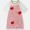 Robe t-shirt en maille à cœur Robe t-shirt en maille à cœur