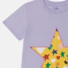 Robe t-shirt à franges et imprimé étoiles Robe t-shirt à franges et imprimé étoiles