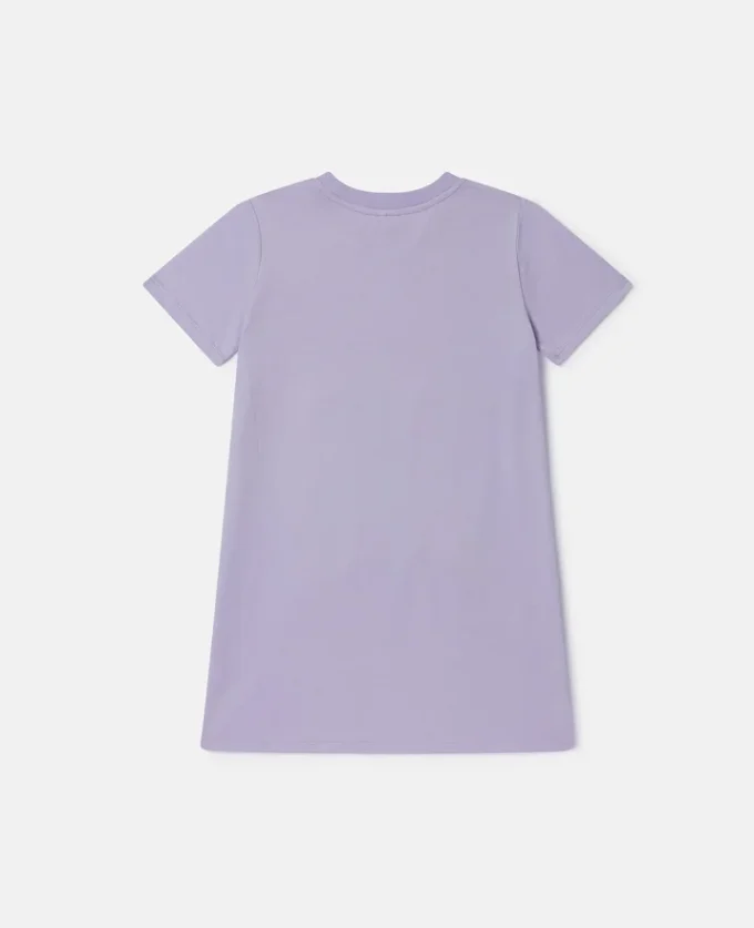 Robe t-shirt à franges et imprimé étoiles Robe t-shirt à franges et imprimé étoiles