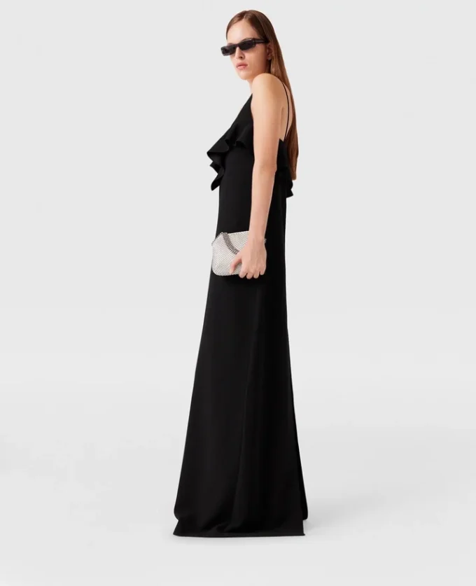 Robe à volants et col en V Robe à volants et col en V