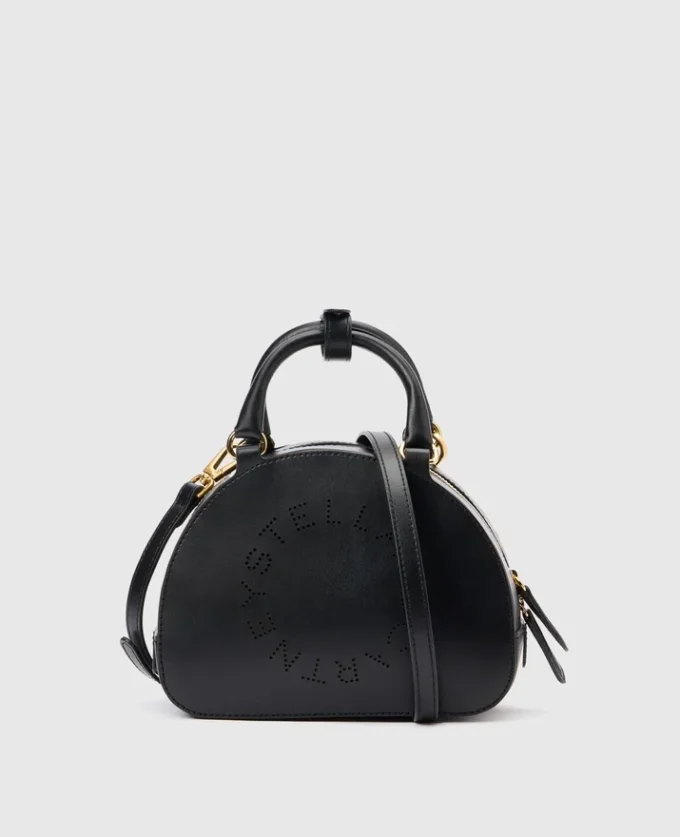 Sac à bandoulière avec poignée supérieure et logo Sac à bandoulière avec poignée supérieure et logo
