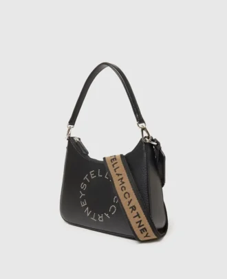 Sac à bandoulière avec poignée supérieure et logo