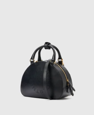 Sac à bandoulière avec poignée supérieure et logo