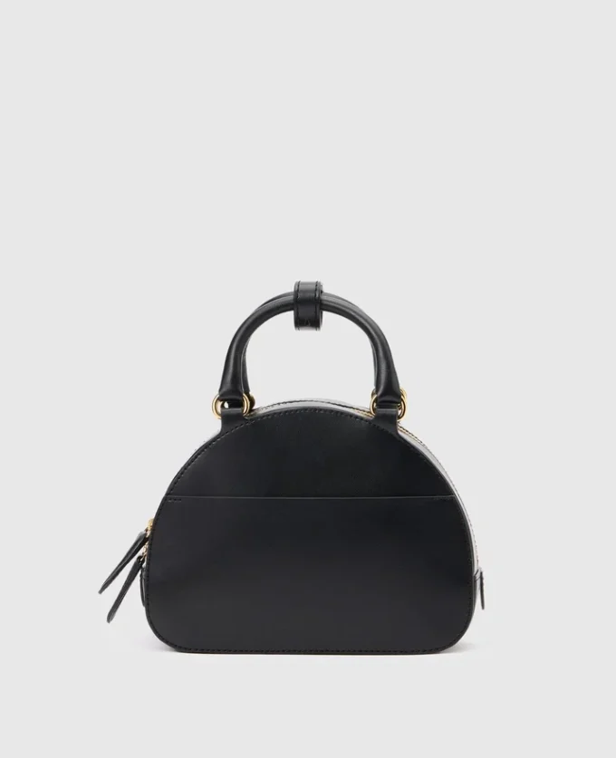 Sac à bandoulière avec poignée supérieure et logo Sac à bandoulière avec poignée supérieure et logo