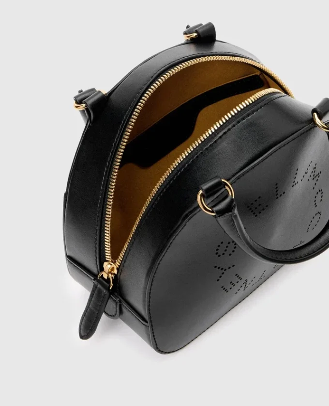Sac à bandoulière avec poignée supérieure et logo Sac à bandoulière avec poignée supérieure et logo