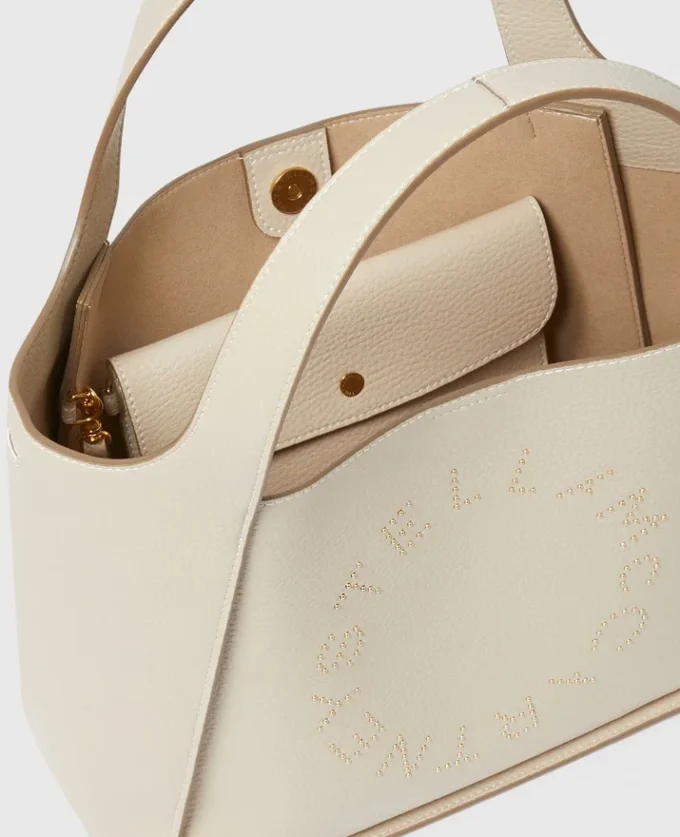 Sac à bandoulière avec poignée supérieure et logo Sac à bandoulière avec poignée supérieure et logo