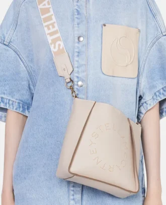 Sac à bandoulière carré avec logo