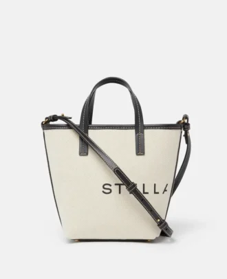 Sac à bandoulière en toile avec logo