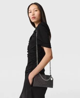 Sac à bandoulière Falabella Crystal Mesh