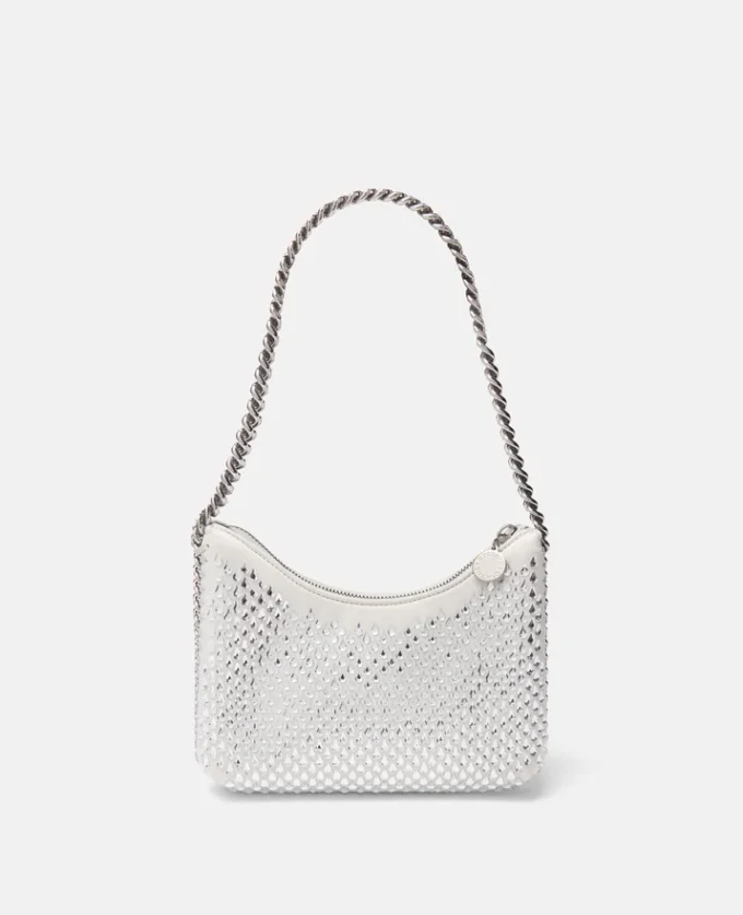 Sac à bandoulière à fermeture éclair Falabella Crystal Hotfix Sac à bandoulière à fermeture éclair Falabella Crystal Hotfix