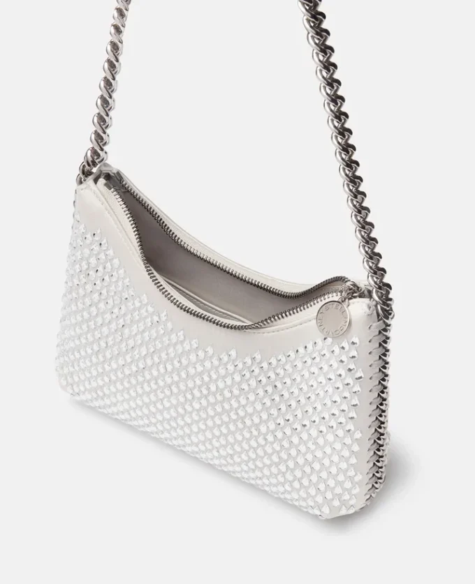 Sac à bandoulière à fermeture éclair Falabella Crystal Hotfix Sac à bandoulière à fermeture éclair Falabella Crystal Hotfix