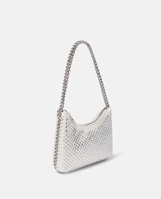 Sac à bandoulière à fermeture éclair Falabella Crystal Hotfix Sac à bandoulière à fermeture éclair Falabella Crystal Hotfix