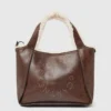 Sac à bandoulière fourré en peluche avec logo Sac à bandoulière fourré en peluche avec logo