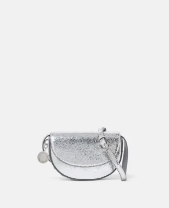 Sac à bandoulière Frayme argent craquelé Sac à bandoulière Frayme argent craquelé