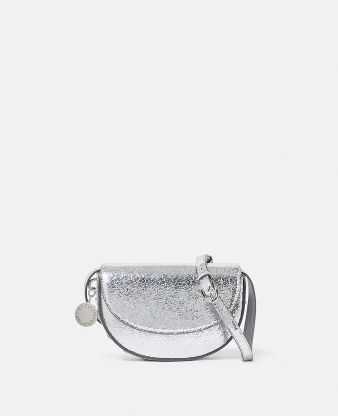 Sac à bandoulière Frayme argent craquelé Sac à bandoulière Frayme argent craquelé