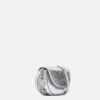 Sac à bandoulière Frayme argent craquelé Sac à bandoulière Frayme argent craquelé