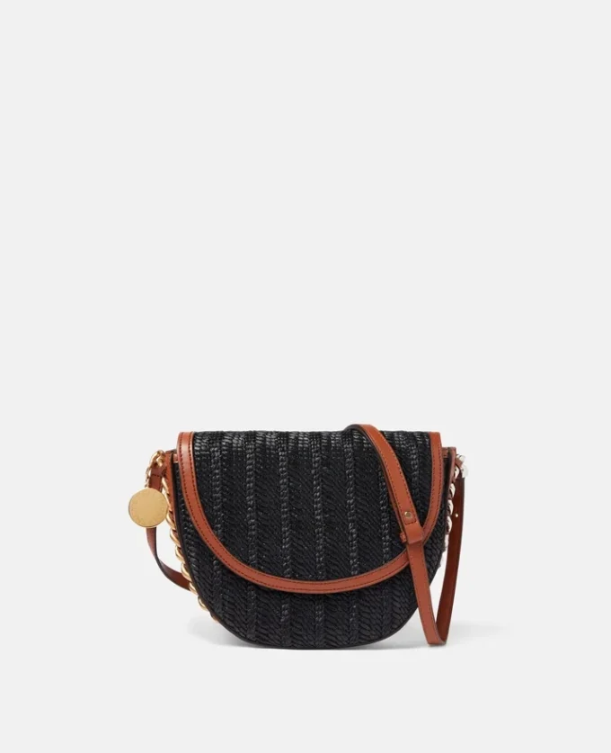 Sac à bandoulière moyen Frayme en raphia tissé