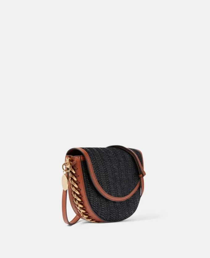 Sac à bandoulière moyen Frayme en raphia tissé