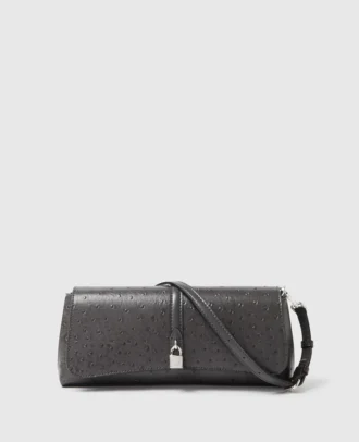 Sac à bandoulière pochette Ryder en autruche