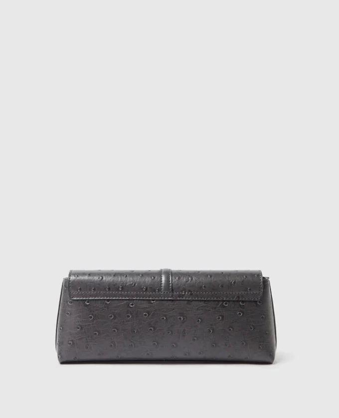 Sac à bandoulière pochette Ryder en autruche Sac à bandoulière pochette Ryder en autruche