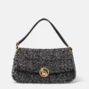 Sac à bandoulière rembourré en tweed S-Wave