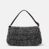 Sac à bandoulière rembourré en tweed S-Wave