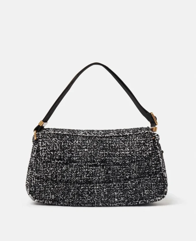 Sac à bandoulière rembourré en tweed S-Wave